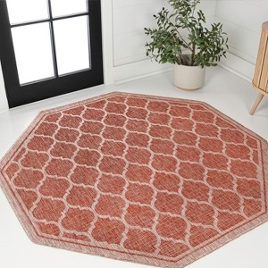 JONATHAN Y Trebol Moroccan Trellis Textured Weave Indoor/Outdoor Area Rug - 1 of 4