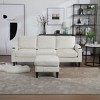 NicBex 3-Seater Chenille Sofa Couch with Removable Storage Ottoman & Cup Holders,Upholstered Sleeper Sofa for Living Room,Bedroom - 4 of 4