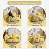 Sapphtopaz Oversized Bean Bag Couch with Pillows,Soft Loveseat Sofa Bed with Memory Foam for Adults,Fluffy 2-Seat Sofa for Living Room,Bedroom - 3 of 4