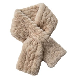 Anna-Kaci Soft Plush Faux Fur Scarf with Cozy Slip Through Design 31.5×5 Inches - 1 of 3