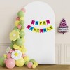 7.2FT Wedding Arch Backdrop Cover Spandex Fitted White Wedding Arch Covers Round Top Chiara Arches Backdrop Cover for Birthday Party Ceremony - 4 of 4
