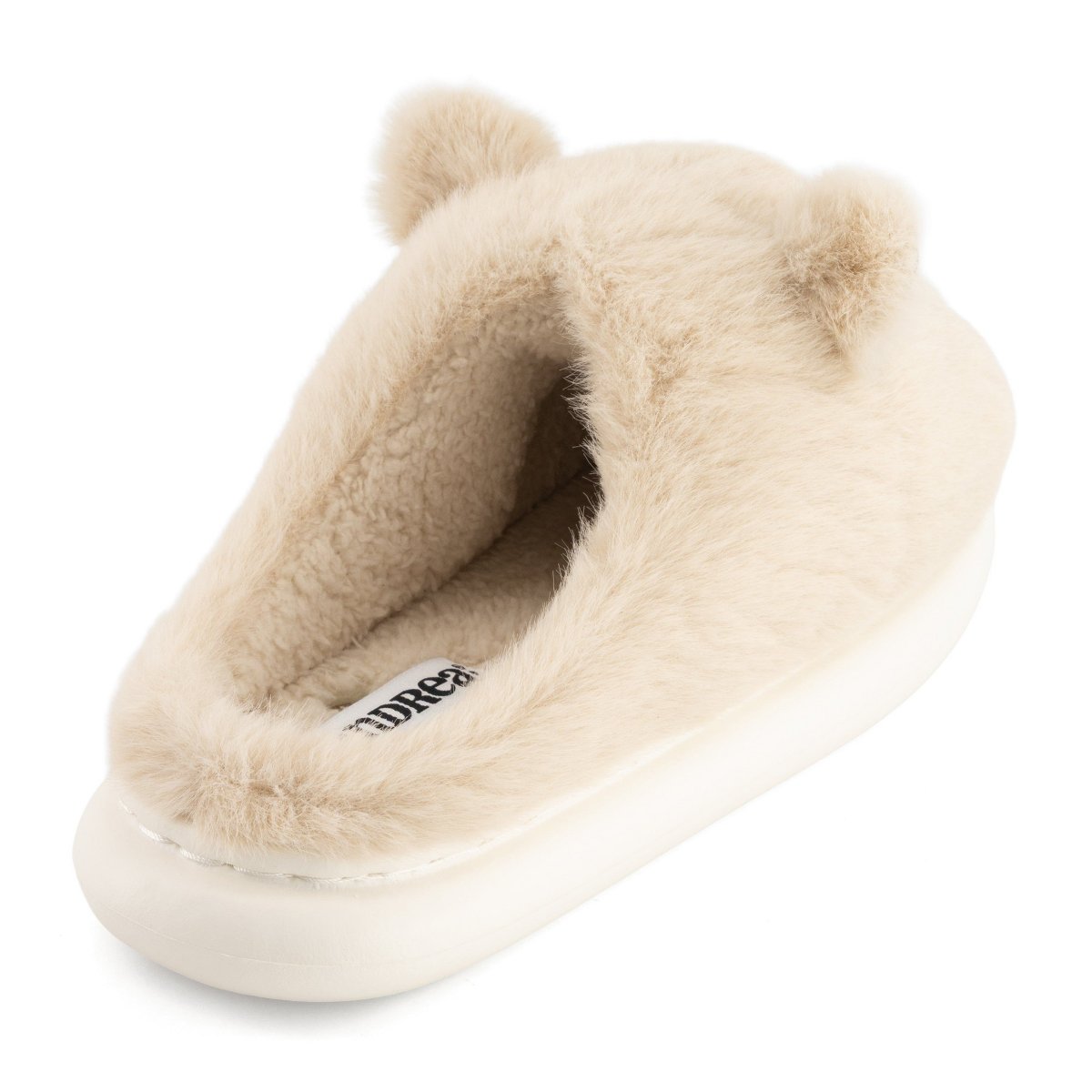 Женские тапочки Andrea Women’s Cozy Capybara Slippers with Plush Faux Fur 90211 BEIGE 7 — фото 3