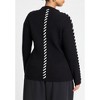 ELOQUII Women's Plus Size Stitch Detail Sweater - 3 of 4