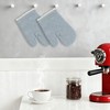 REGALWOVEN Soft Heat Resistant Cotton Lined Oven Mitts for Baking Cooking and Secure Gripping Kitchen Use Set of 2 - 3 of 4