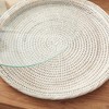Plum & Post Burma Rattan Serving Platter, Whitewash - 4 of 4