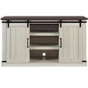 TIRAMISUBEST Farmhouse TV Stand for 50-60 Inch TVs - Rustic Wood Entertainment Center with Storage Cabinet & Open Shelves - 4 of 4
