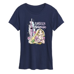 Women's - Disney - Rapunzel Fearless & Optimistic Short Sleeve Graphic T-Shirt - 1 of 4