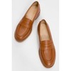 Bree - Cognac Platform Leather Loafers (Women) cognac cilt 8 - 2 of 4