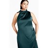 Women's Plus Size Modern Darling Maxi Dress - emerald | CITY CHIC - image 3 of 4