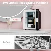 ZAFRO Mini Compact Refrigerator with Gaming Light, 4L Capacity/6 Cans Portable Mini Fridge, for Bedroom,Car,Office and Dorm,White - 2 of 4