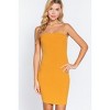 Slickblue Straight Neck Ribbed Cami Mini Dress, Elastic String Detail, Rayon-Spandex, Color Options, Size S-L - 2 of 4