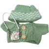 Doll Clothes Superstore Adventurers Green Sweater Set with Hat & Camera for 17.5 cm Labubu Dolls - 4 of 4