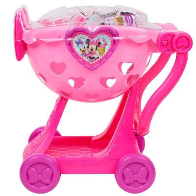 minnie happy helpers bowtique shopping cart pink