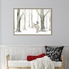 Amanti Art Christmas Forest landscape by Tara Reed Canvas Wall Art Print Framed - 4 of 4