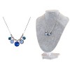 Anna-Kaci Women's Zigzag Blue Crystal Pendant Necklace, Modern Design with Adjustable Chain, Perfect for Casual and Formal Wear - Zigzag - 2 of 4