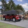 Outdoor CarPort, Car Shelter for All Weather, Garage with Galvanized Steel Frame and Roof, Heavy Duty Shelter for Cars-Coolbibila - 2 of 4