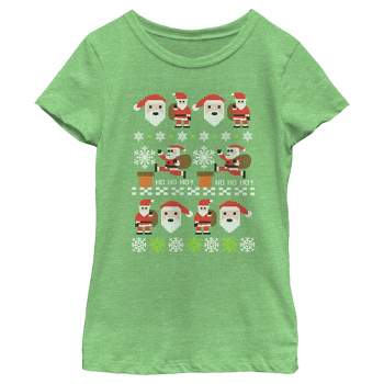Girl's Lost Gods Santa Claus Ugly Christmas Sweater T-Shirt