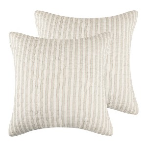 Lyon Teal Euro Sham 2pk - Levtex Home - 1 of 2