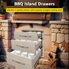 Garvee  Outdoor Kitchen Drawers, Stainless Steel Access BBQ Drawers with Flush Mount Handle - 4 of 4