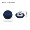 Unique Bargains Blouses Sweater Round Aluminum Cotton Fabric Cloth Covered Buttons 10 Pcs - 2 of 4