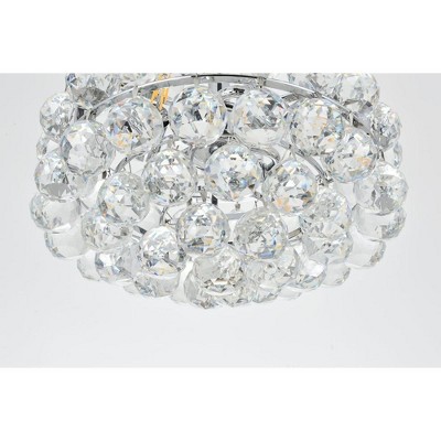Savannah Chrome 12" Pendant Light with Crystal Accents