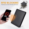Generic Genuine Leather Slim Wallet for Men, Thin RFID Blocking Bifold Mens Wallet Front Pocket - 2 of 4