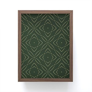 Marta Barragan Camarasa Vintage emerald pattern Framed Mini Art Print - Society6 - 1 of 3