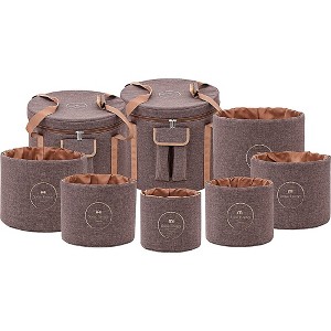 MEINL Sonic Energy Crystal Singing Bowl Travel Bag Set Brown - 1 of 1