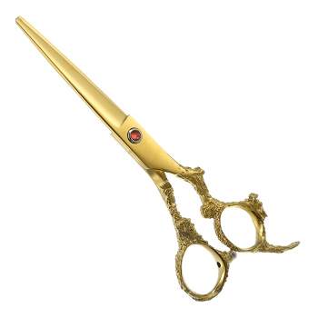 Cool gold double faucet 6/5.5 inch professional cutting scissors and  thinning scissors hairdresser special modeling tools