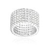Slickblue Stylish Women’s Wide Pave Cubic Zirconia Ring Contemporary Jewelry 22.5 ct., Multiple Size & Color Options - 2 of 4