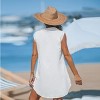 Women's Pure Cotton Button-Down Beach Cover-Up Dress - Cupshe - 4 of 4