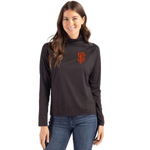 San Francisco Giants Cutter & Buck Coastline Epic Comfort Recycled Womens Funnel Neck - 1 of 1