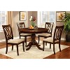 HOMES: Inside + Out Round Table Top with Pedestal Dining Table Wood/Brown Cherry: 4-Seater, Traditional Style, Non-Extendable - 2 of 4