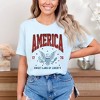 Simply Sage Market Women's America Land Of Liberty Eagle Short Sleeve Graphic Tee - 2 of 3