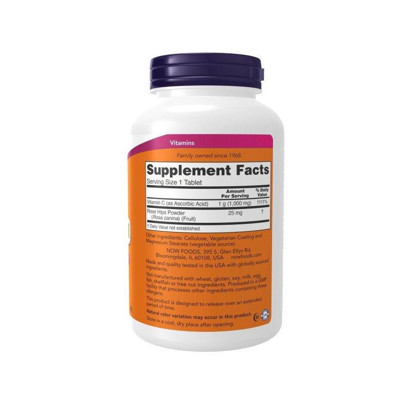 Now Foods C-1000 With Rose Hips Time Release  -  250 Sustained Release Tablet, 2 of 4