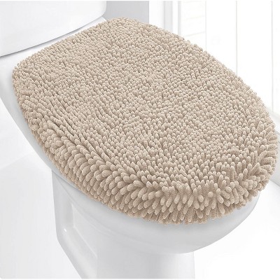 Home Mart Goods Green Soft Cozy Plush Chenille Toilet Seat Cover - 21"x18"