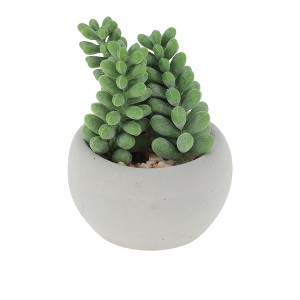 Unique Bargains Artificial Plants Plastic Green 2.95"x2.95"x2.76" 1Pc - 1 of 4