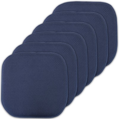 Honeycomb Memory Foam No Slip Back 16" x 16" Chair Pad Cushion by Sweet Home Collection®