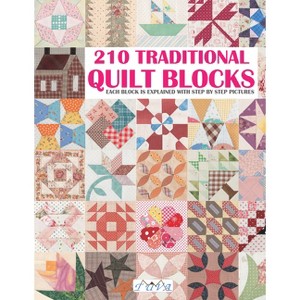 210 Traditional Quilt Blocks - by  Tuva Publishing (Paperback) - 1 of 1
