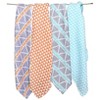 Bacati - Liam Aztec Print Aqua/Orange/Navy Triangles Muslin Swaddling Blankets set of 4 - 4 of 4