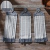 Sawyer Mill Blue Ticking Stripe Button Loop Tea Towel Set of 3  VHC Brands - 3 of 4