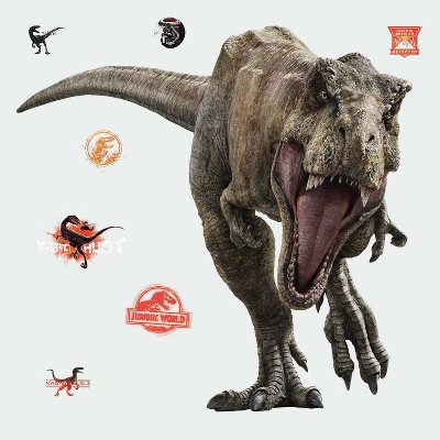 Jurassic World T-Rex Giant Multicolor Vinyl Wall Decals