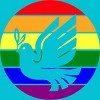 Design By CreativeHT Humans Dove Olive Branch Rainbow Pride By CreativeHT T-Shirt - 2 of 2