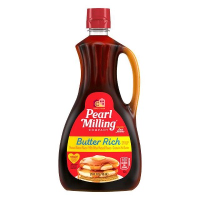 Pearl Milling Company Butter Rich Syrup, 24 oz Bottle, Pack of 2