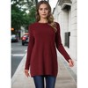INSPIRE CHIC Women's Fall Crew Neck Long Sleeve Oversized Chunky Sweater - 2 of 4