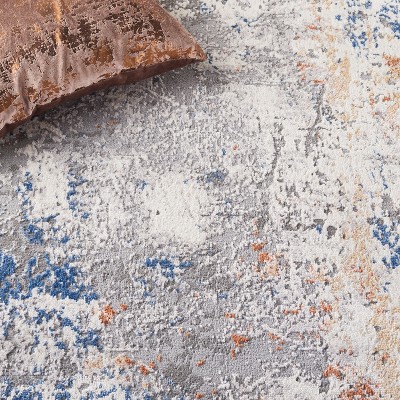 Gray Tufted Handmade Wool and Synthetic Area Rug