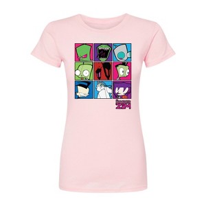 Women's - Invader Zim - Boxed Invader Gir Fitted Graphic T-Shirt - 1 of 1