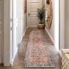 World Rug Gallery Calista Multi Vintage Indoor Rug – Machine Washable Flat Pile with Non-Slip Backing - 2 of 4