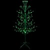 Northlight 4' Prelit Artificial Christmas Tree White Lighted Cascade Twig Outdoor Decoration - Green Lights - 2 of 4