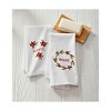 tag Sprig Multicolor Cotton Guest Towels and Kitchen Cloth Napkins Set Machine Washable for Christmas 22 x 16 Inches - 2 of 2